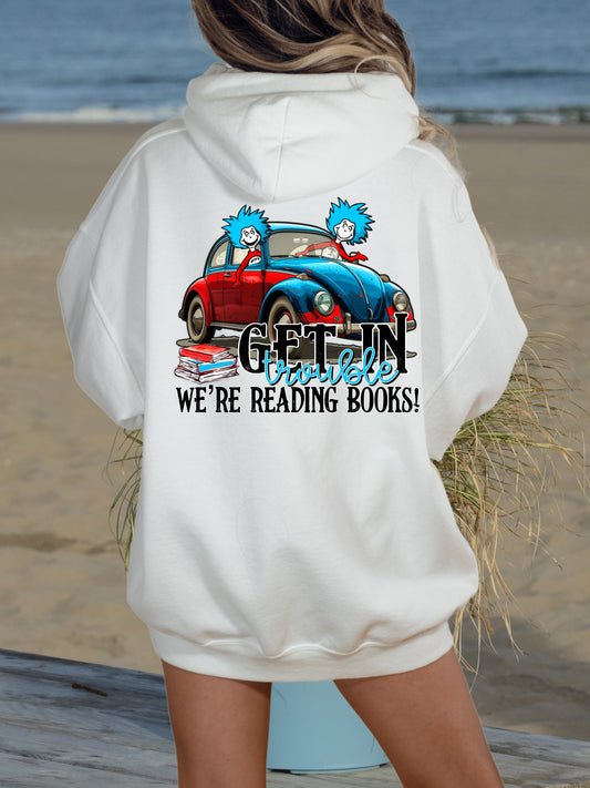 Vintage Read Get In Were Reading T-Shirt or Sweatshirt .