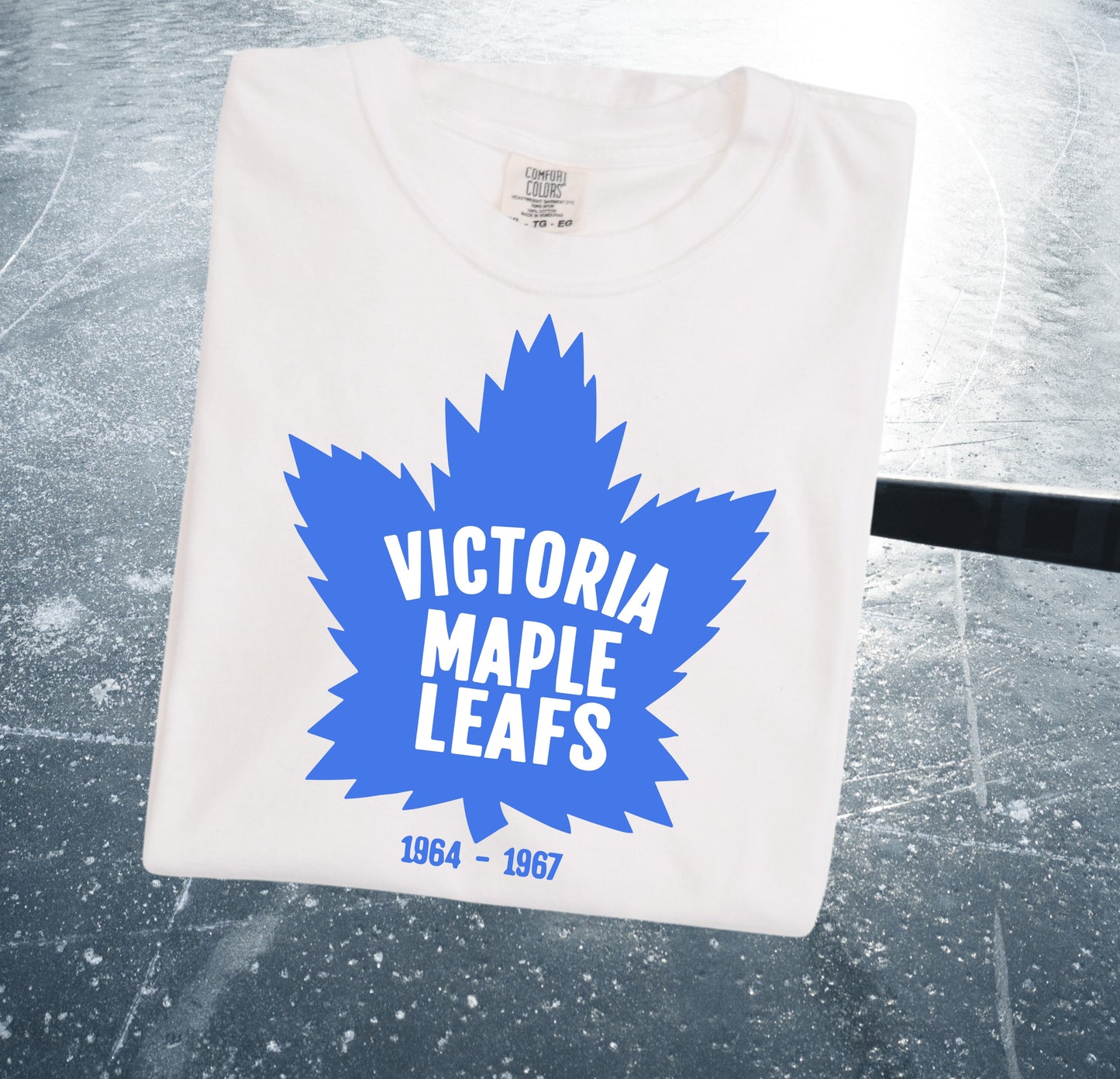 T-Shirt Or Sweatshirt Vintage Victoria Maple Leaf's 1964-1967 .