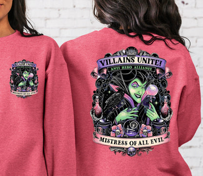 T-Shirt Or Sweatshirt The Villains  Witch West Style  Parody .