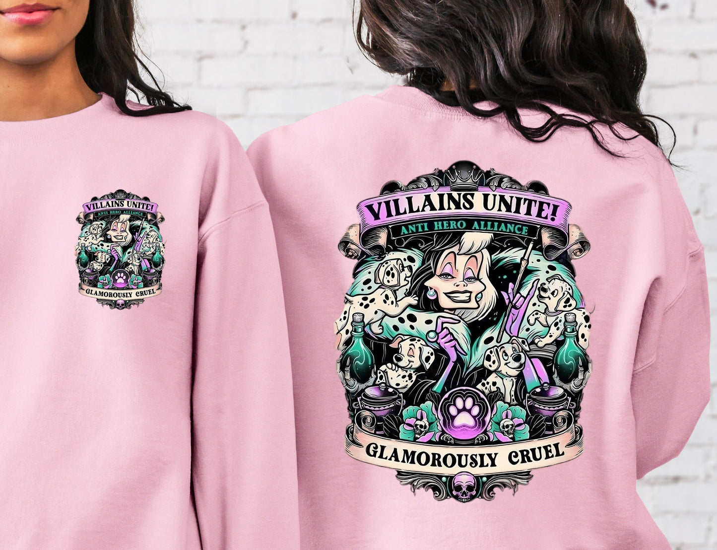 T-Shirt Or Sweatshirt The Villains 101 Style  Parody .