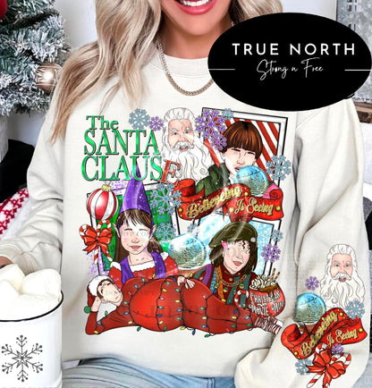 Sweatshirt T-Shirt Hoodie Christmas Santa Clause .