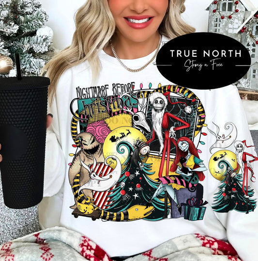 Sweatshirt Hoodies & T-Shirts  Nightmare before Christmas  Jumbo Sleeve Offered .