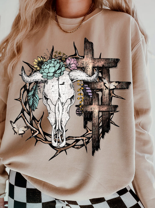 T-Shirt Or Sweatshirt  Country Christian - Western Boho .