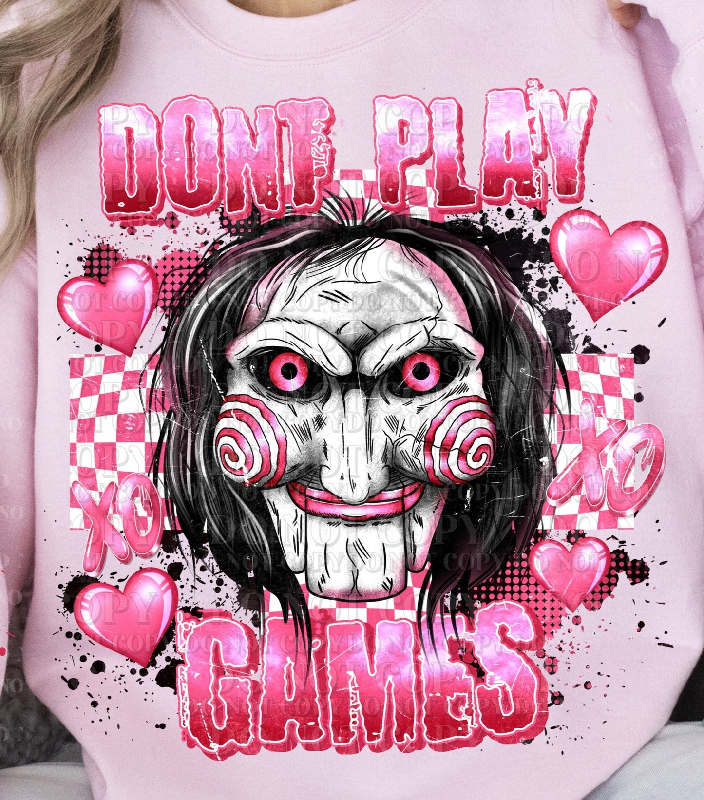Sweatshirt Or T-Shirt Valentines Don't Play Games  Heart Sleeve offered