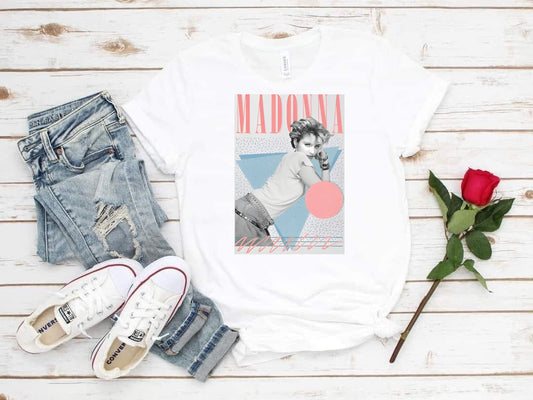 80s Vintage Madonna Style T-Shirt or Sweatshirt - Retro Chic Fashion .