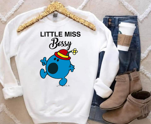 T-Shirt or Sweatshirt Vintage Little Miss Bossy