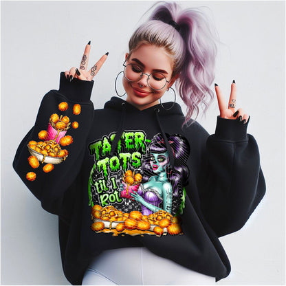 Hilarious Tater Tots Or Die Sleeve Print Unisex T-Shirt or Sweatshirt Offered .