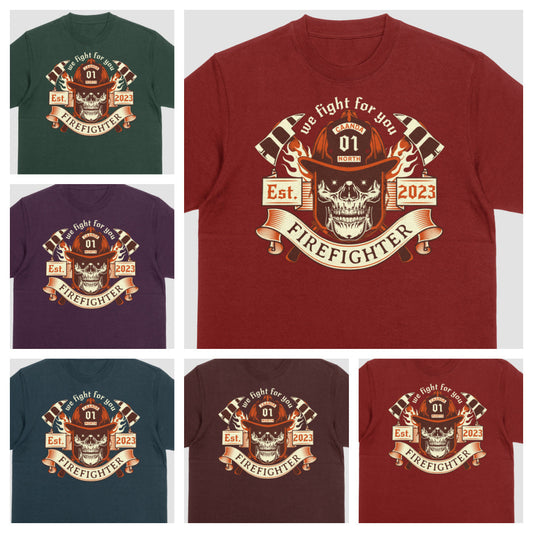 T-Shirt Or Sweatshirt  Canadian Firefighters Support .