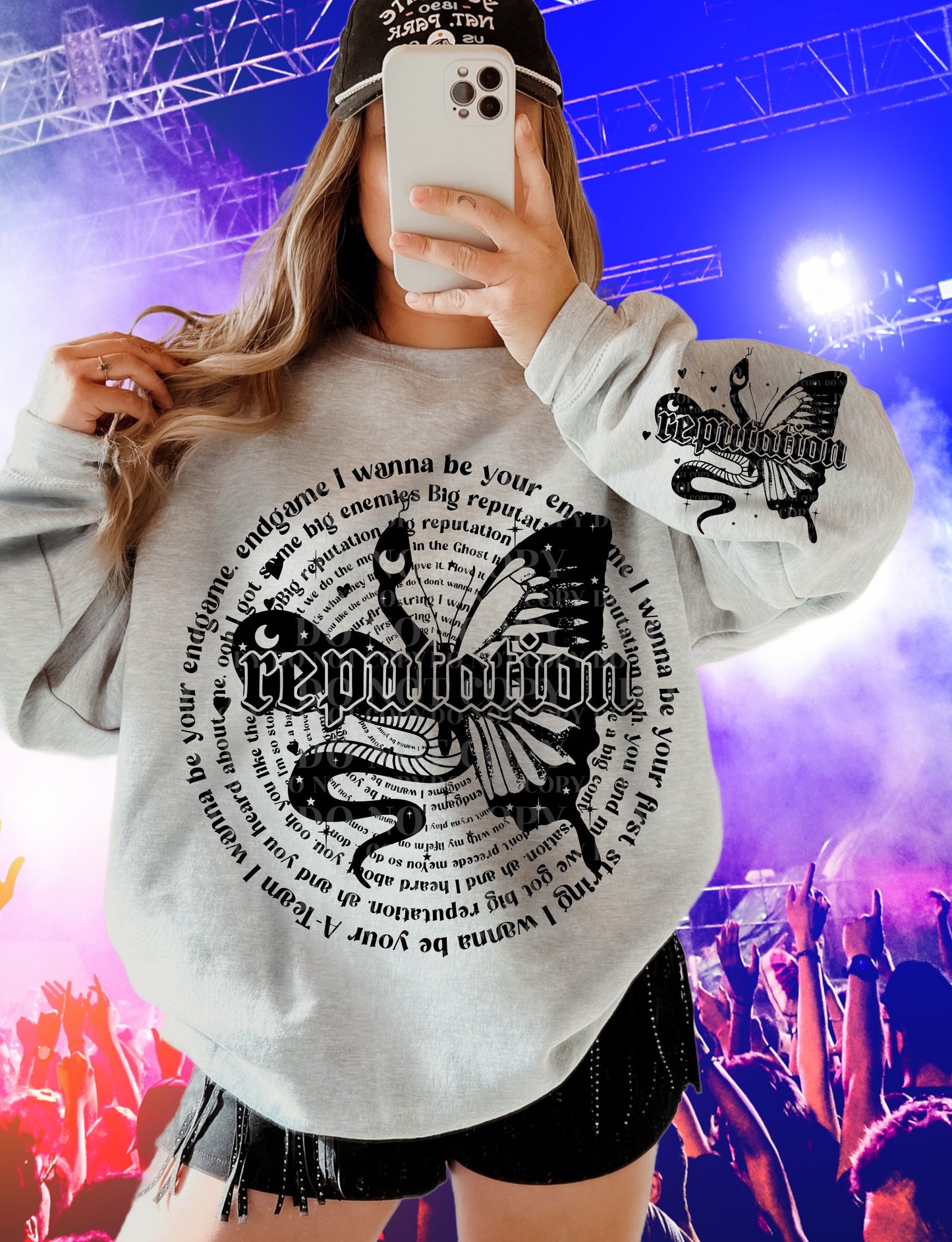 T-Shirt Or Sweatshirt Taylor Swift Eras Tour Sleeve print offered .