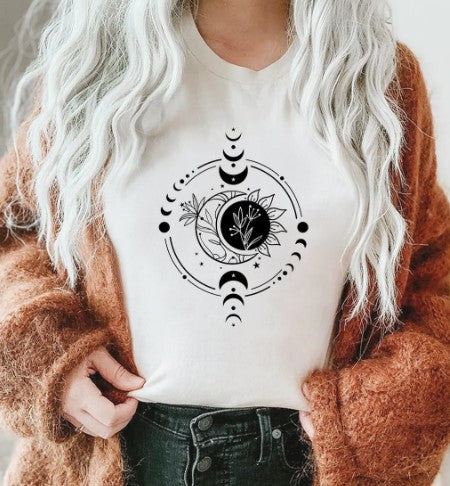 T-Shirt or Sweatshirt celestial moon and Sun .