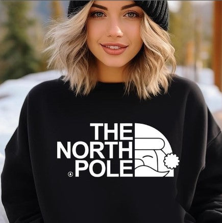 T-Shirt Or Sweatshirt  North Face Pordy Christmas The North Pole
