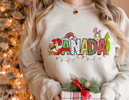 Sweatshirt Or T-Shirt Christmas  Grinch Canada .