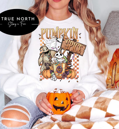 T-Shirt Or Sweatshirt Halloween Pumpkin Spice #2 .