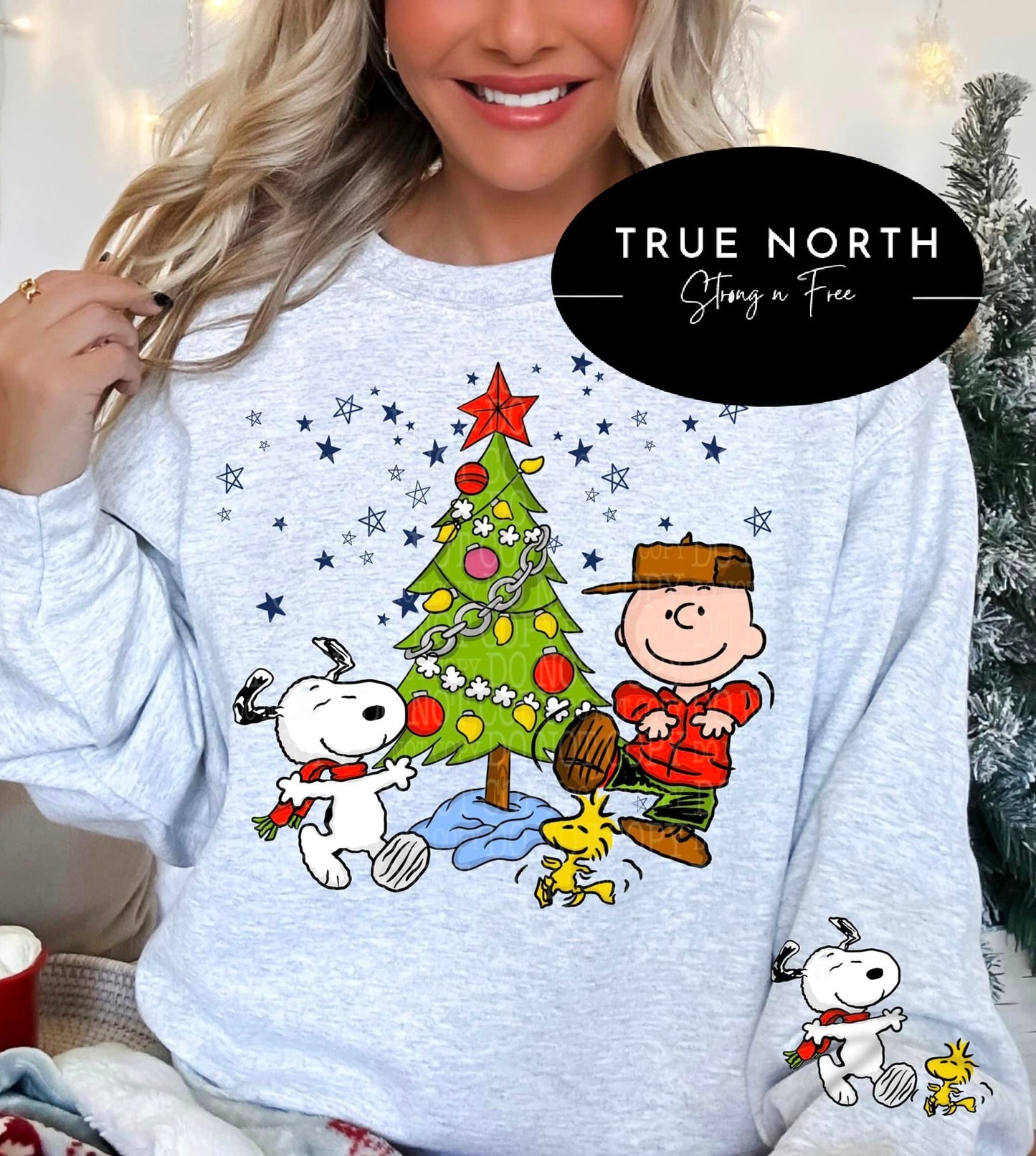 Sweatshirt Or T-Shirt Christmas Peanuts Snobby .