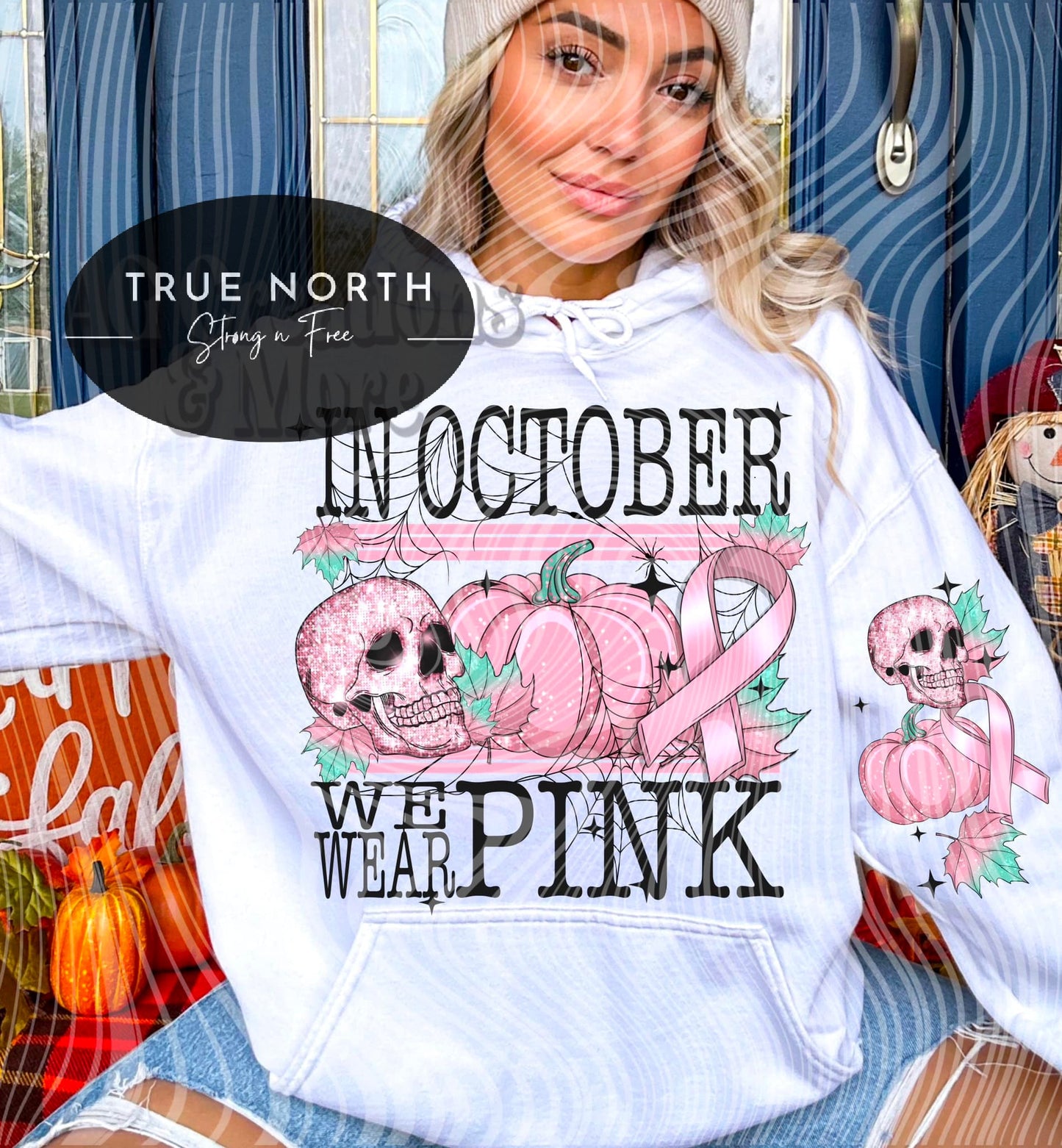 Sweatshirt T-Shirt  Octobers Breast Cancer aware Month  Sleeves Jumbo .