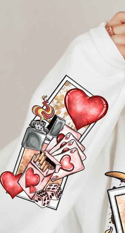 Sweatshirt Or T-Shirt Valentines Wild Ones  Sleeve offered .