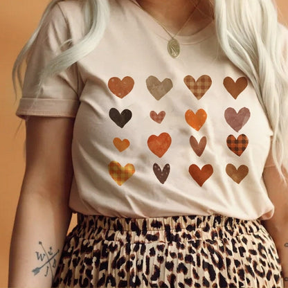 T-Shirt Or Sweatshirt Fall Design Hearts  Fall Vibes  Halloween .