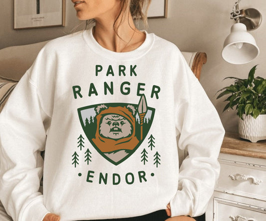 Vintage Humor Park Ranger Endor T-Shirt or Sweatshirt - Perfect Gift for Outdoor Enthusiasts .