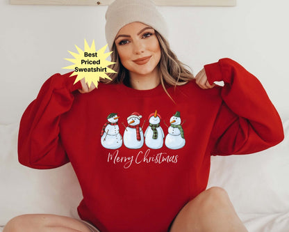 T-Shirt Or Sweatshirt  Christmas Snowman .
