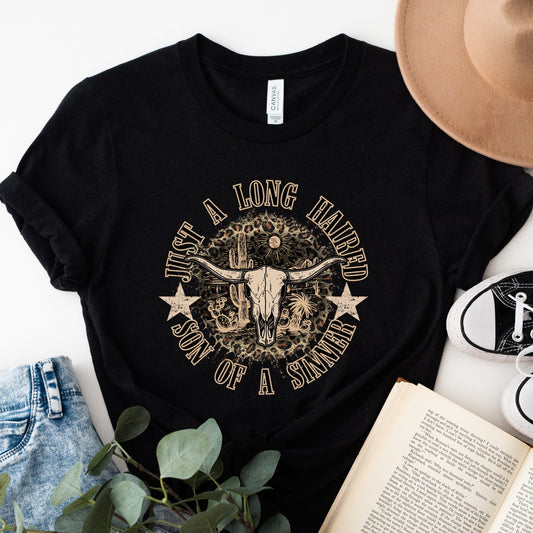 T-Shirt Or Sweatshirts  Long Hair Son Of A Sinner .