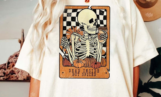 T-Shirt Or Sweatshirt Fall Theme Dead But Spicy Halloween .