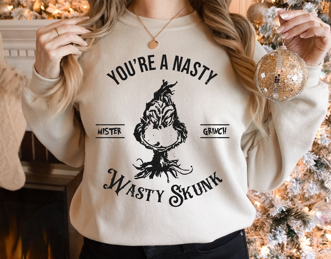 T-Shirt Or Sweatshirt Christmas Grinch Parody .