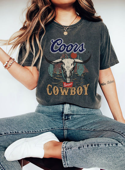 T-Shirt Or Sweatshirt Western The Original Coors Cowboy .