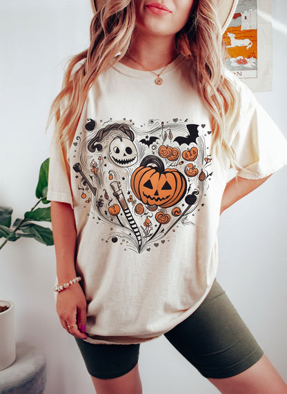 T-Shirt Or Sweatshirt  Halloween Heart .