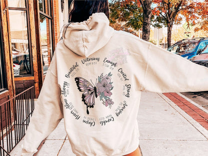 Sweatshirt T-Shirt Hoodie Christian Butterfly design  Jumbo Offered .