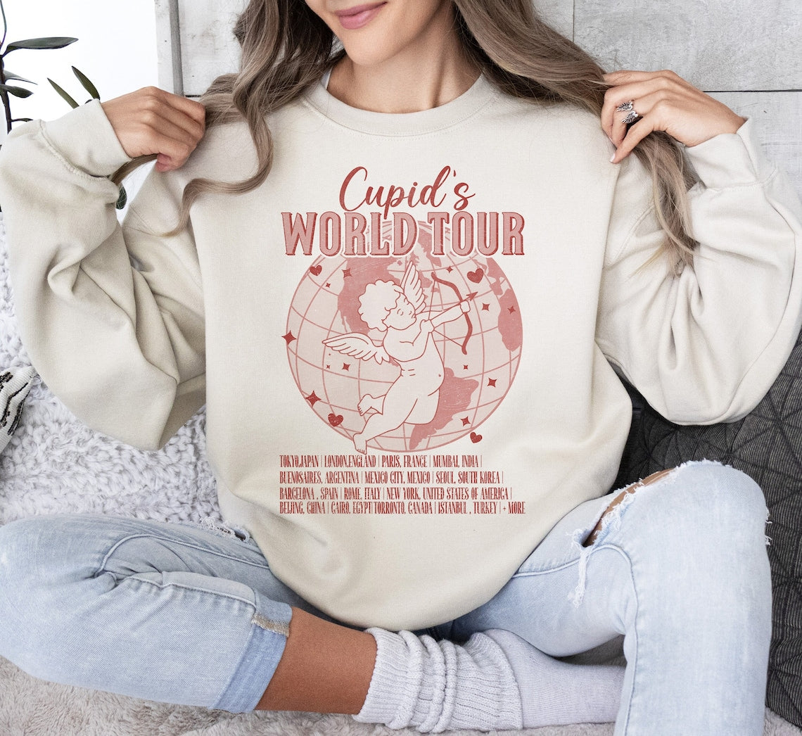 Sweatshirt Or T-Shirt  Valentines World Tour .