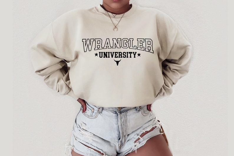 T-Shirt Or Sweatshirt Western Wrangler university .