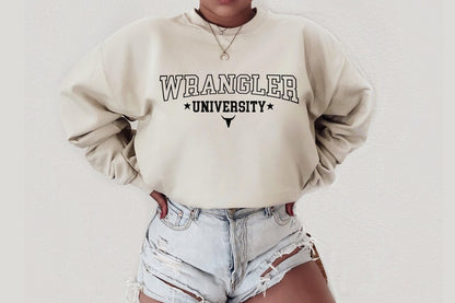 T-Shirt Or Sweatshirt Western Wrangler university .