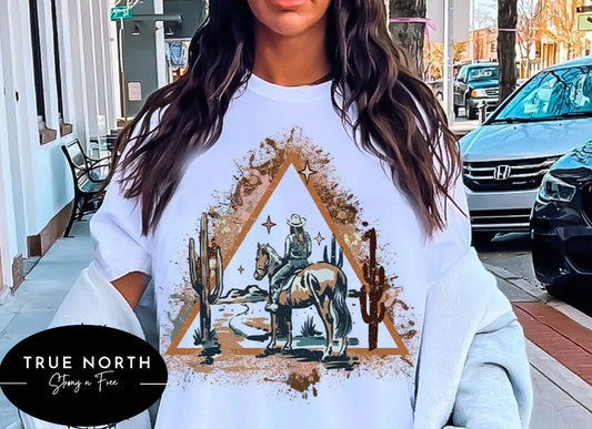 T-Shirt Or Sweatshirt Western Style  LARGE .