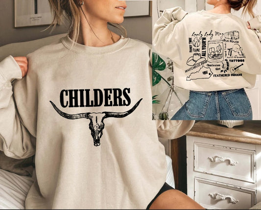 T-Shirt Or Sweatshirts  Childers Front and Back