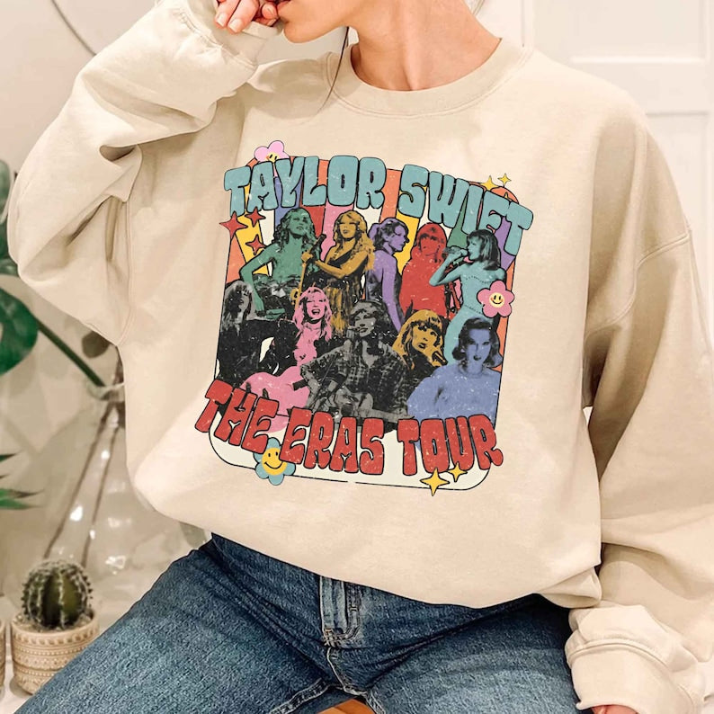 T-Shirt Or Sweatshirt Retro Taylor The Eras Tour – Strong N Free