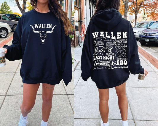 Vintage Rustic Sweatshirt or T-Shirt - Wallen .