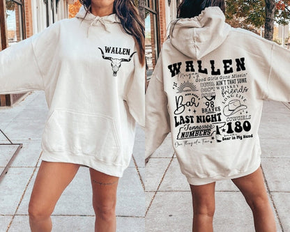 Vintage Rustic Sweatshirt or T-Shirt - Wallen .