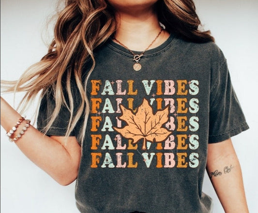 T-Shirt Or Sweatshirt Fall Vibes Hoodie .