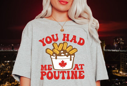 Poutine Lover This Custom Humorous T-Shirt is for You - T-Shirts Sweatshirt .