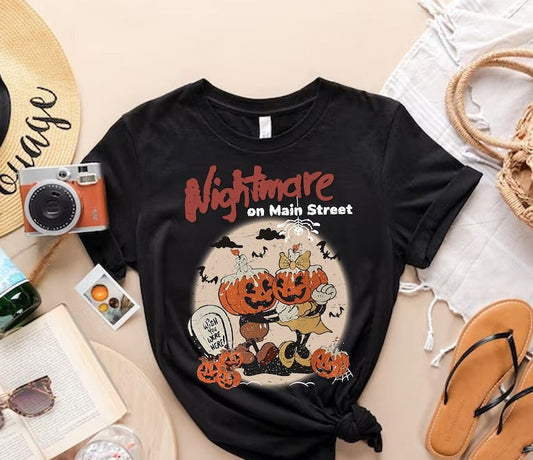 T-Shirt Sweatshirt Fall Theme Nightmare on Elm Parody .
