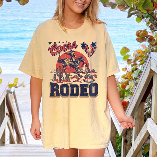 T-Shirt Or Sweatshirt  Coors Cowboy Jumbo Print