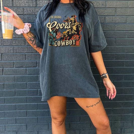 T-Shirt Or Sweatshirt Western The Original Coors Cowboy .