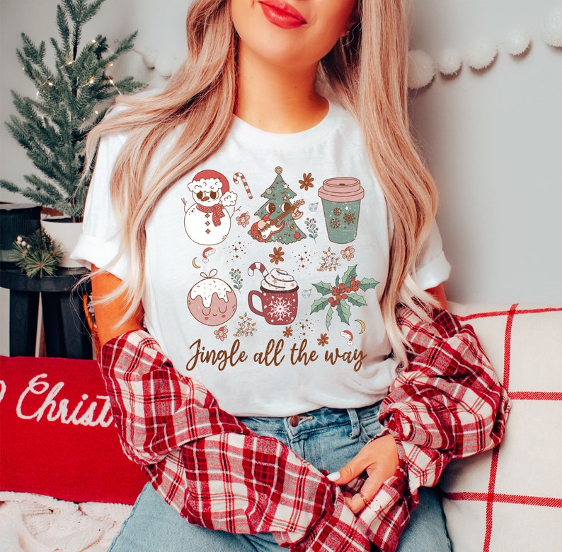 T-Shirt Or Sweatshirt Christmas Jingle All The Way Vintage .