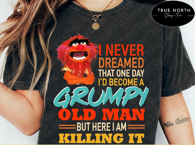 Old Guy Killing It ShirtSweatshirt - Fun and Bold Design for Mens Fashion
