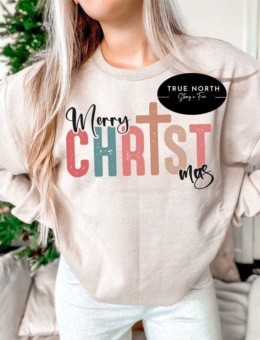 Sweatshirt T-Shirt & Hoodie Christmas  Merry Christ .