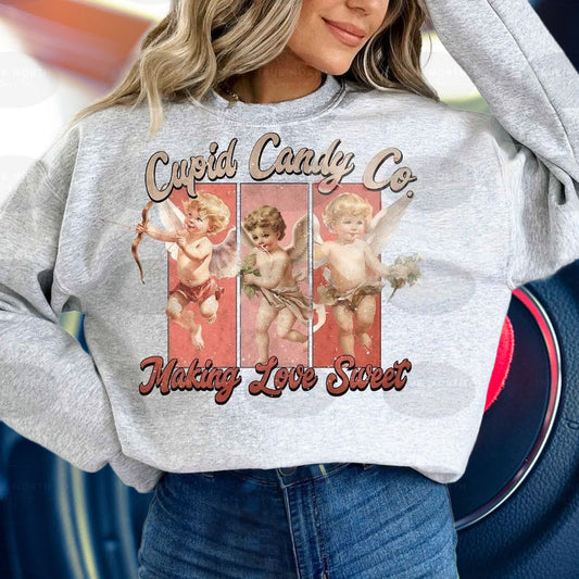 Valentines Day Cupid Sweatshirt or T-Shirt - Fun and Festive Gift for Your Significant Other .
