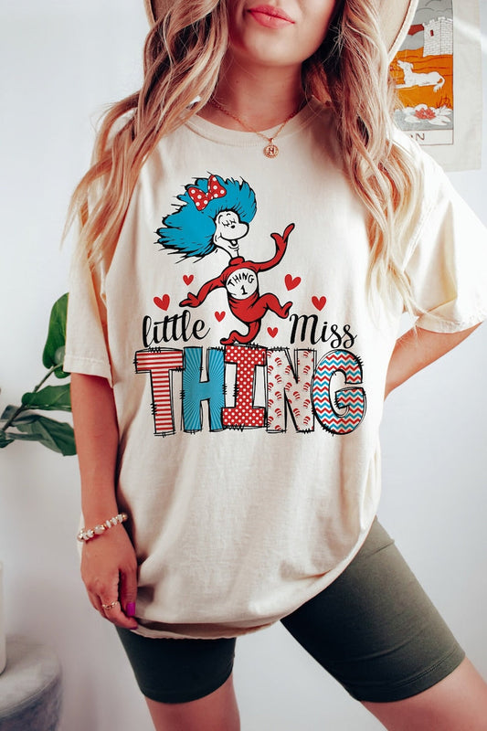 Valentines Little Miss Thing Sweatshirt or T-Shirt - Adorable and Comfy .