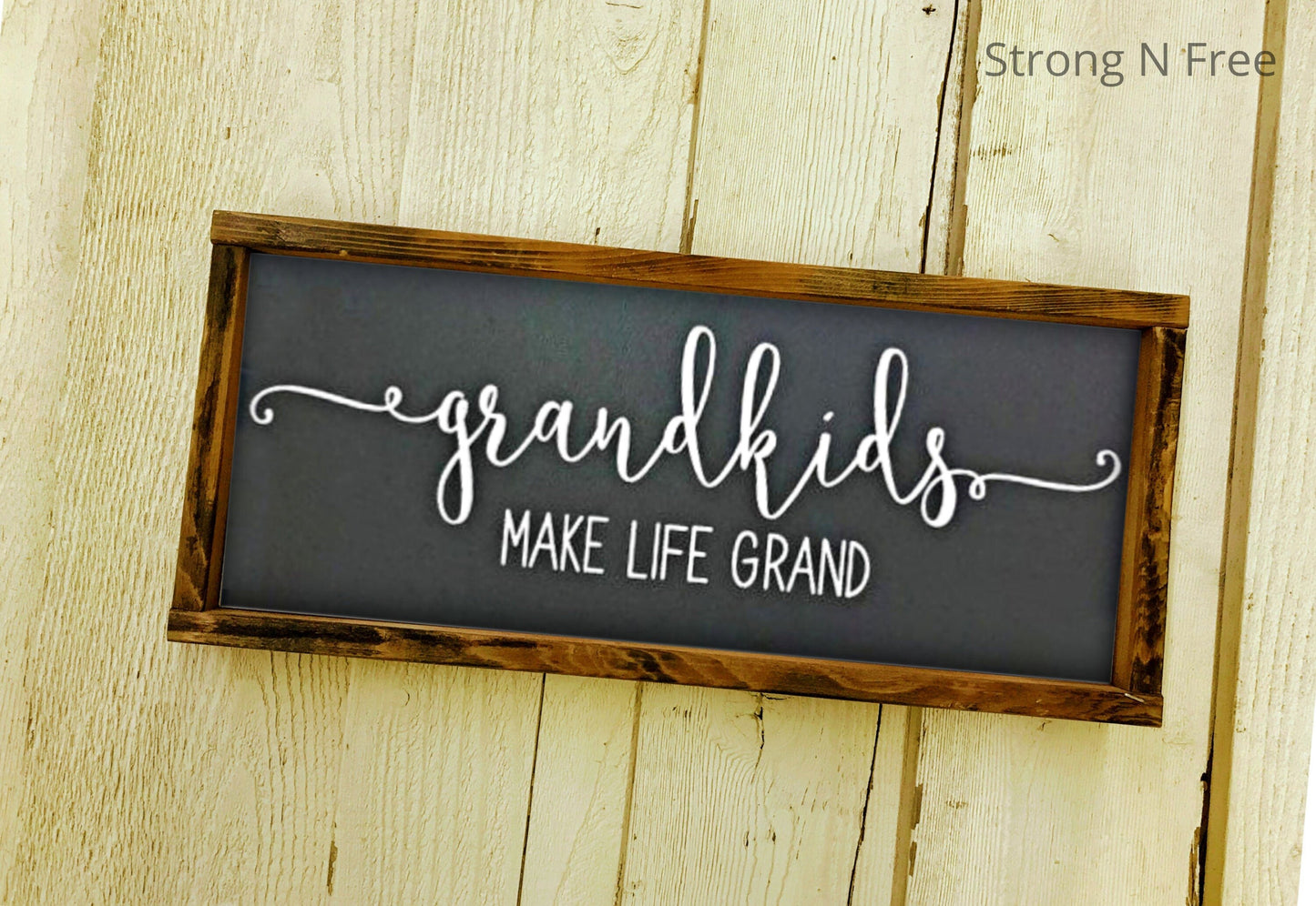 Grandkids Make Life Grand | wooden sign | handmade | Wedding Gift | wedding gift | rustic wooden sign,farmhouse decor