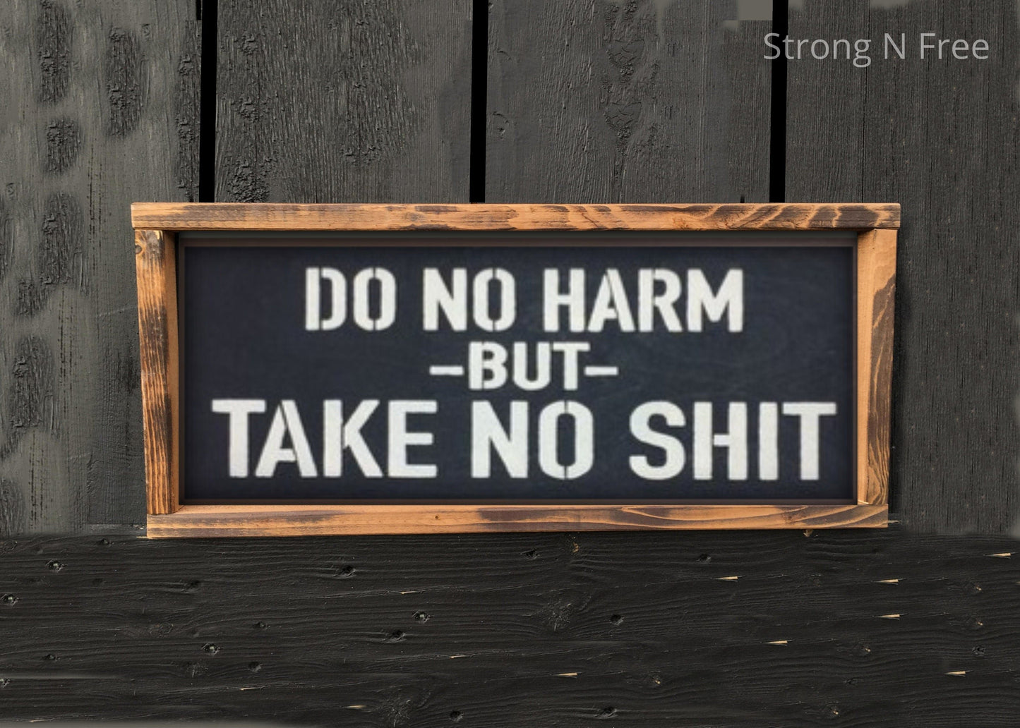 6" x 12" |  Do No Harm But Take No Shit |  wooden sign |  handmade |  Wedding Gift  |  wedding gift| rustic wooden sign|farmhouse decor