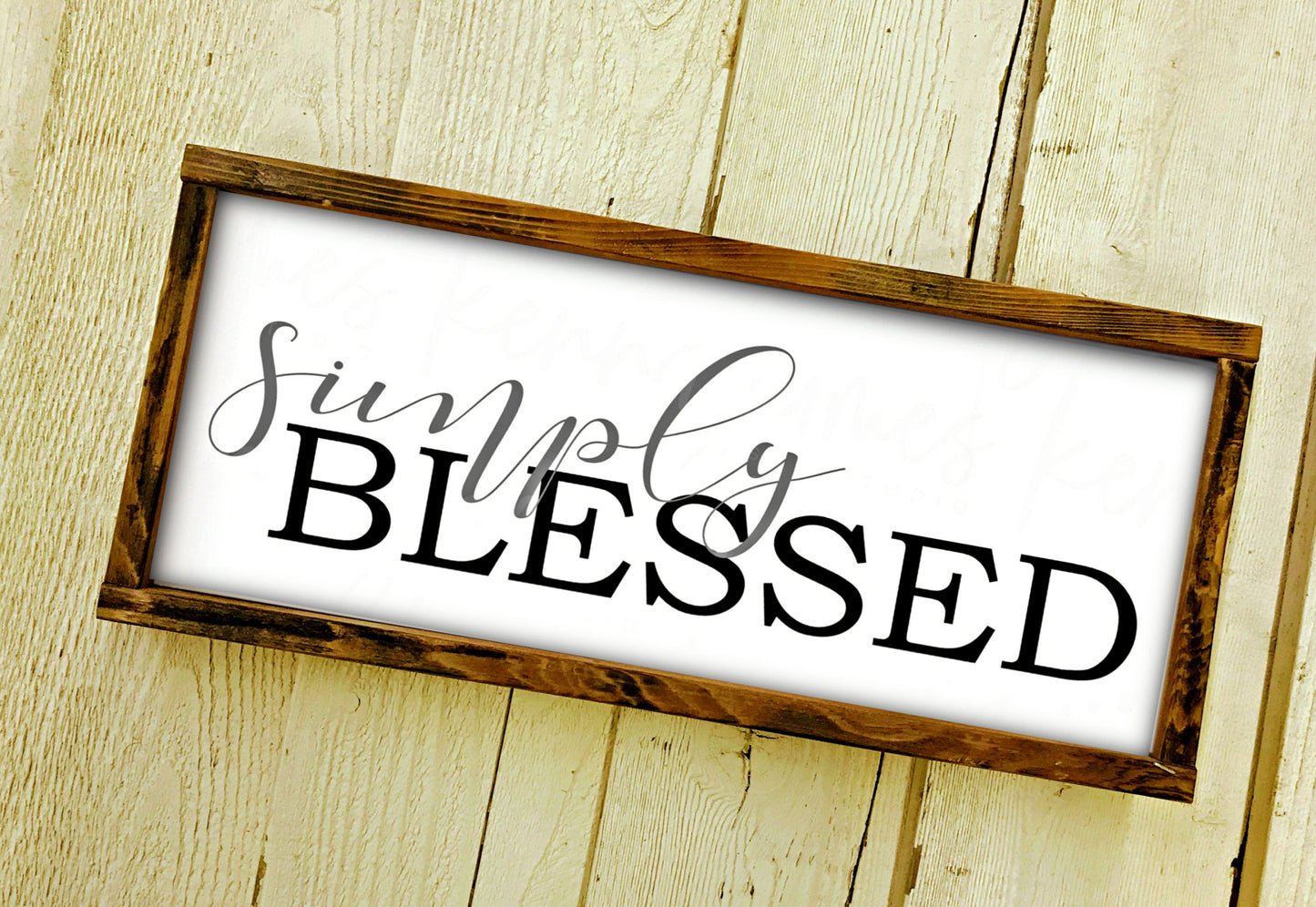 Simply Blessed, Wood sign, Painted wood sign, Inspirational wood sign, Farmhouse decor, Farmhouse style, Wall decor, Gallery wall decor